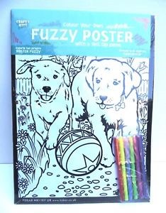 Colour Your Own Fuzzy Poster (With Markers)