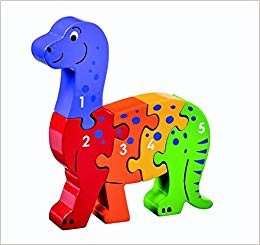 Dinosaur 1-5 Natural Wood Jigsaw Lanka Kade