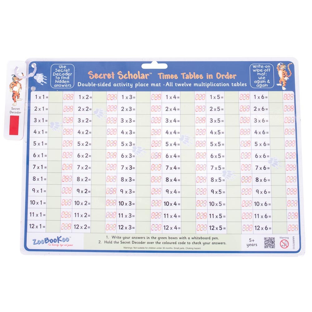 Times Tables In Order