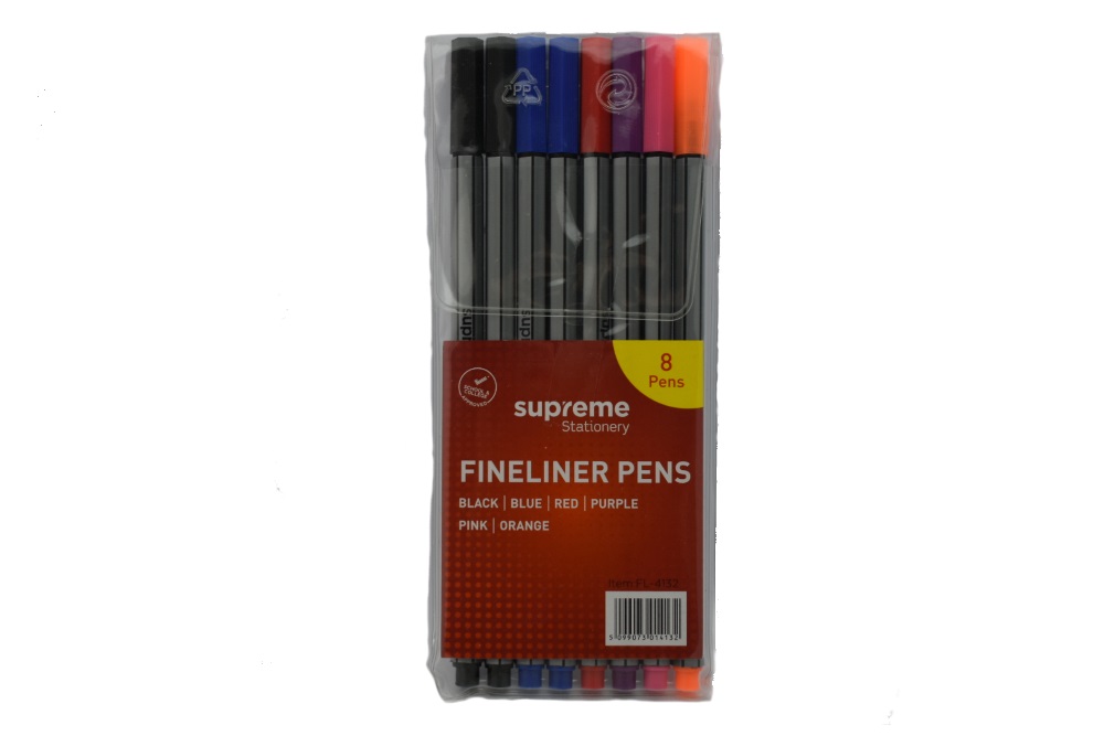 Fineliner 8pc in Bag