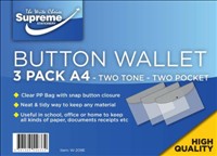 Button Wallets A4 3pk Two Tone Supreme