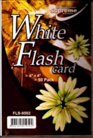 FLASH CARD 6X4 WHITE 50 PK SUPREME