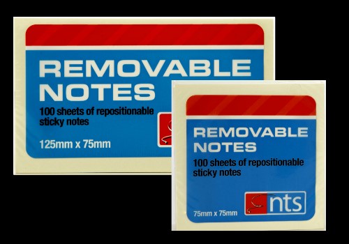 Removable Notes 50mmx40mm 3pk NTS