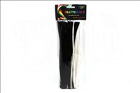 Pipe Cleaners White + Black 40Pcs Long Crafts For U Supreme