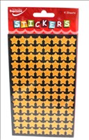 Stickers Sparkle Gold Stars 4 Sheets Supreme