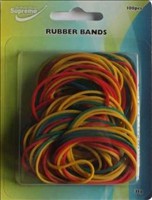 O/S Rubber Bands Coloured 100Pcs 35g Supreme