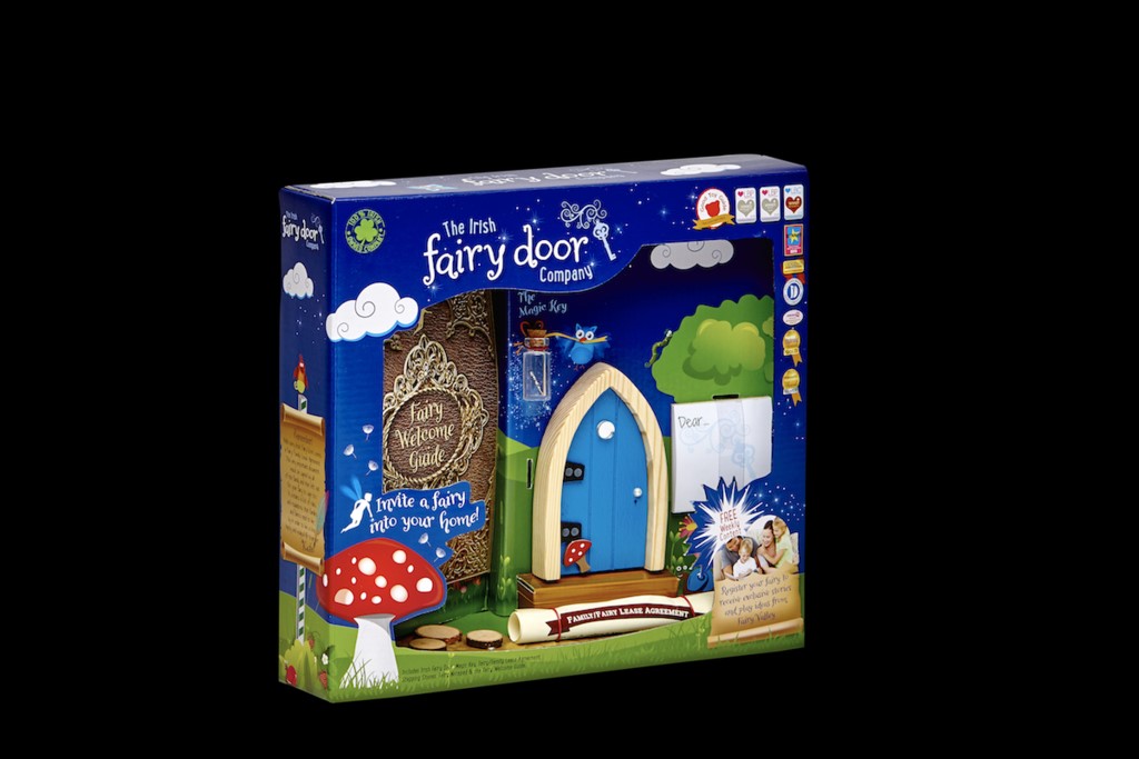 Fairy Door Blue Arched Slim