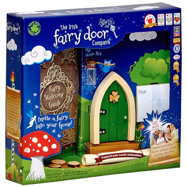 Fairy Door Green Arched Slim