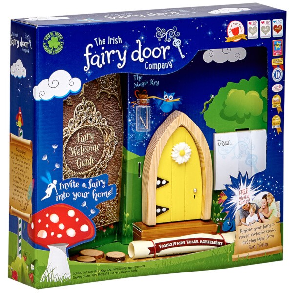 Fairy Door Yellow Arched Slim