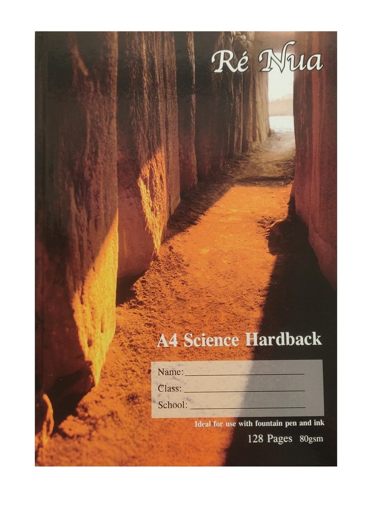 Science Hardback A4 128Pg Re Nua 80 gsm Superior Quality