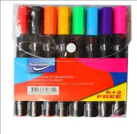 Permanent Markers Large 8pk PM8-8711 Supreme