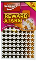 O/S Reward Stickers Gold, Silver, Bronze Stars RW-9770 Supreme