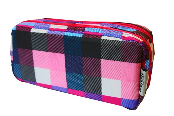 Chequered Design Pencil Case