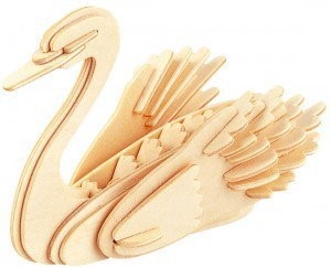 Gepettos Workshop Swan 3D Puzzle (Jigsaw)