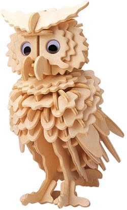 Gepettos Workshop Owl 3D Puzzle (Jigsaw)