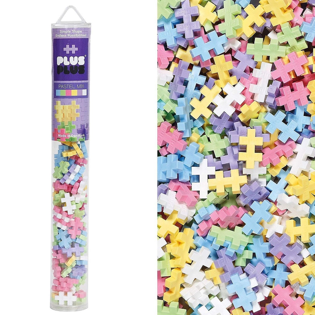 Plus Plus Pastel Mix Tub 100pcs