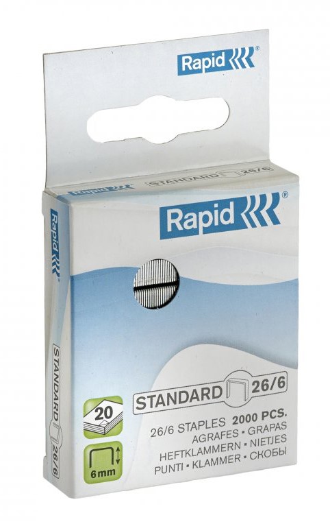 Staples 26/6 2000pk Rapid