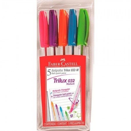 Trilux 032 Ballpoint Pens 5 pk