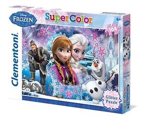 Frozen Super Colour (104 Piece Glitter Puzzle) (Jigsaw)