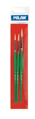 Brush 3pk 511 Series No 6,8,10 School Set Milan