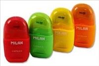 Sharpener + Eraser Fluo Capsule Milan