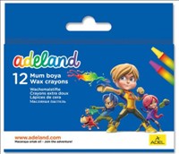 Wax Crayons 12pk Adeland