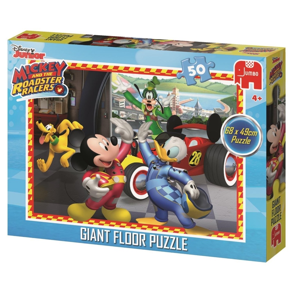 Floor Puzzle Mickey Mouse Racers 50pcs (Jigsaw)