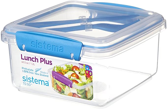 Lunch Box Plus With Cutlery Sistema