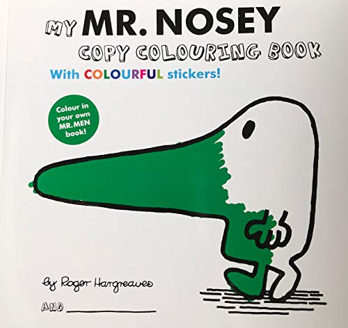 Mr Men - My Mr. Nosey Colouring Book With Colourful Stickers