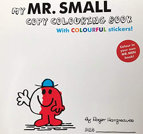 Mr Men - My Mr. Small Copy Colouring Book With Colourful Stickers