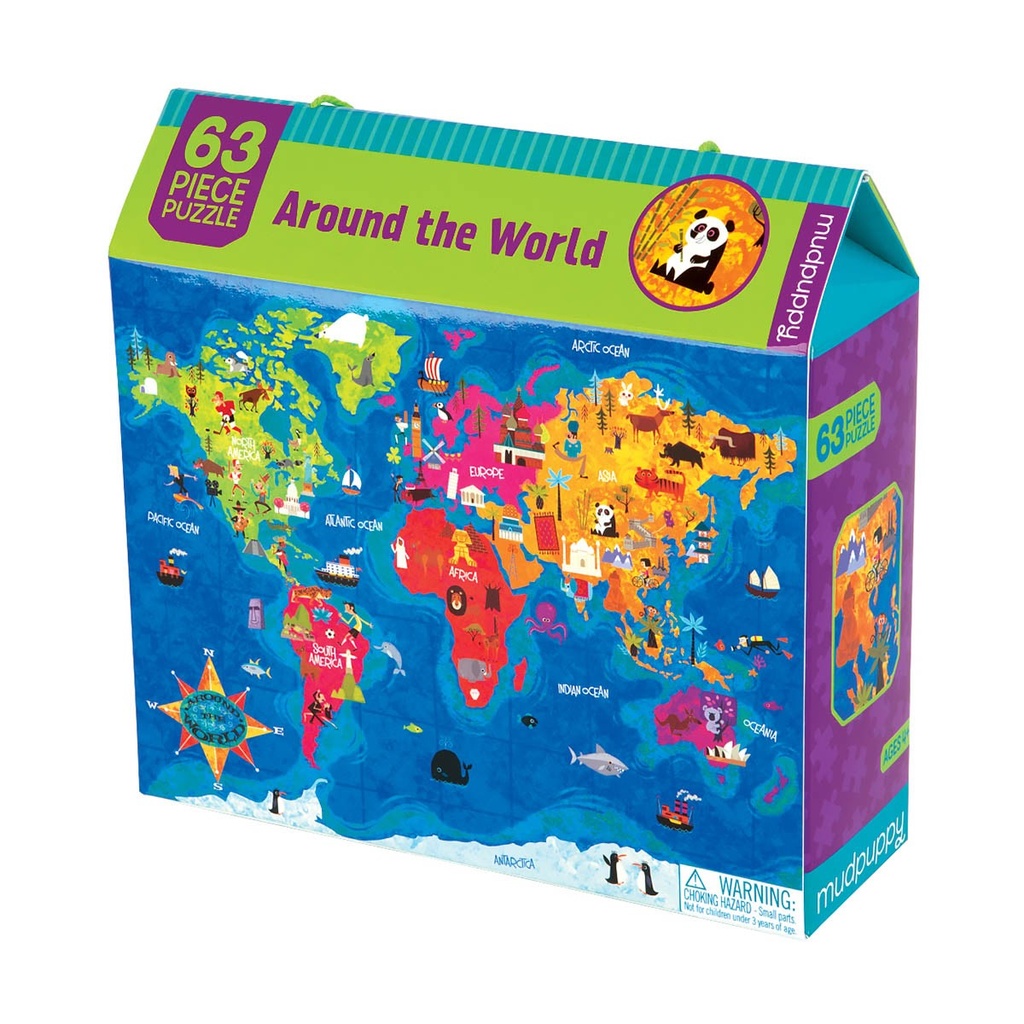 Puzzle Around the World 63pcs (Jigsaw)