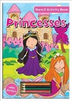 Princesses Stencil Activity Book