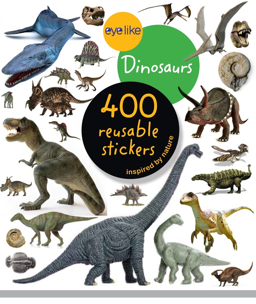 Dinosaurs 400 reusable Stickers