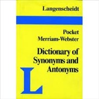 LANGENSCHEIDT DICT OF SYNONYMS ANTONYMS