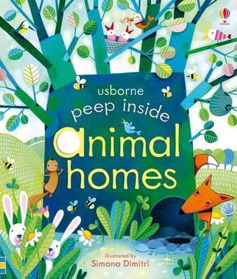 Peep Inside Animal Homes (Peep Inside) (Board book)