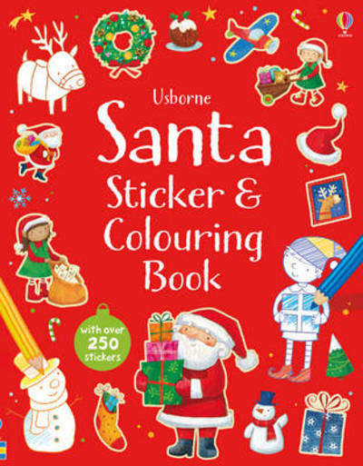 Santa Sticker and Coloured Book