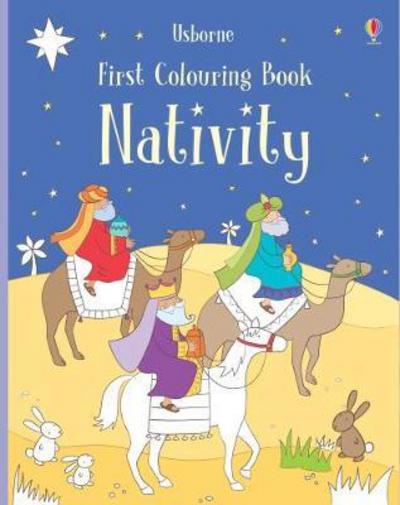 first colouring book nativity