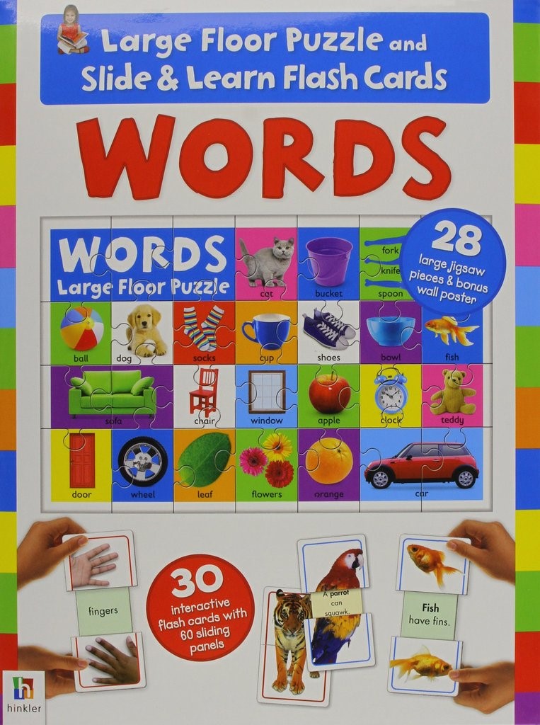 Words Floor Puzzle and Flash Cards (Jigsaw)