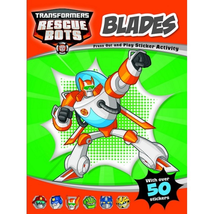 Transformers Rescue Bots Blades Sticker Activity
