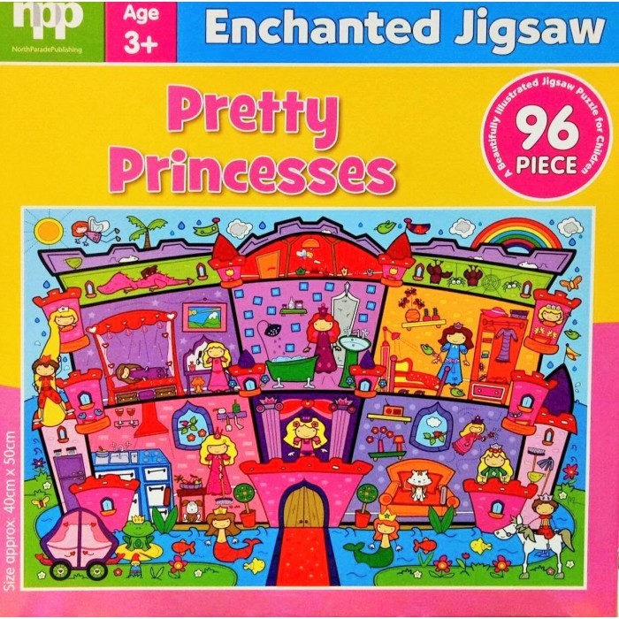 Puzzle Pretty Princesses 96Pcs (Jigsaw)