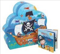 Pirate 36pce Jigsaw Box and Book