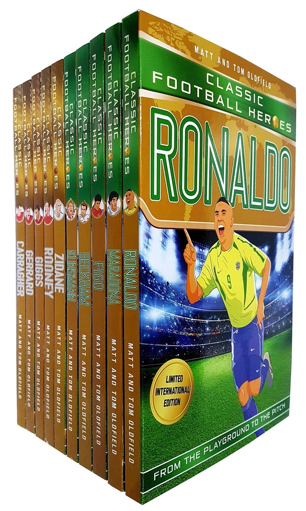 Classic Football Heroes Legend Series Collection 10 Books BoxSet