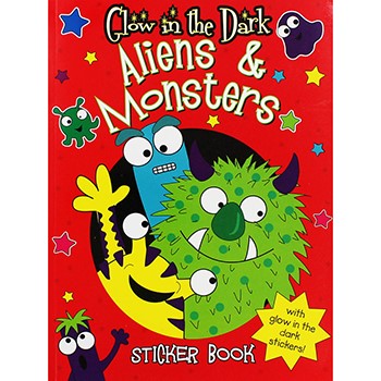 Aliens and Monsters Glow in the Dark Sticker Book