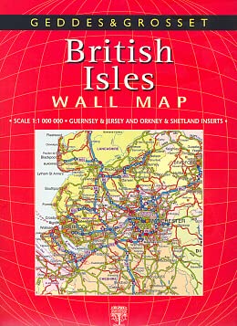 BRITISH ISLES WALL MAP