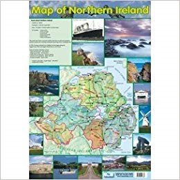 POSTER MAP OF NORTHERN IRELAND