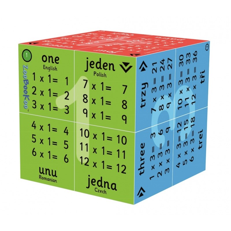 Multiplication Tables Cube Book 1 to 12 Bigjigs