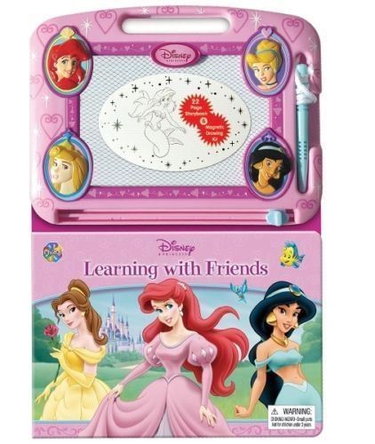 Disney Princess Learning with Friends Book and Magnetic Drawing Kit