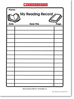 My Reading Record Book