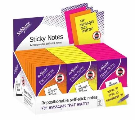 Neon Sticky Notes 100 Sheet 76mmX51mm