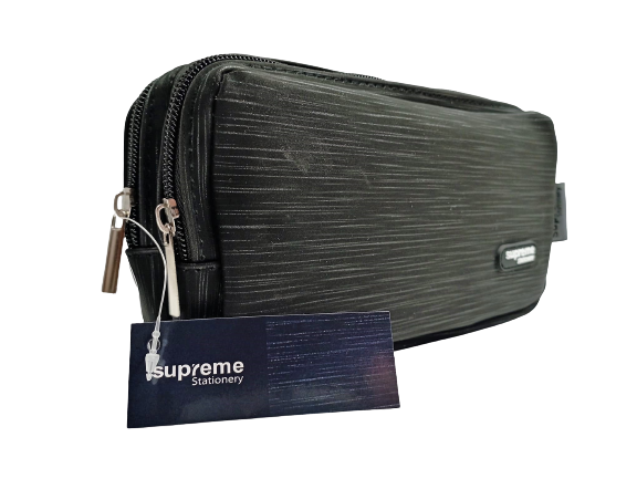 Double Pencil Case Black